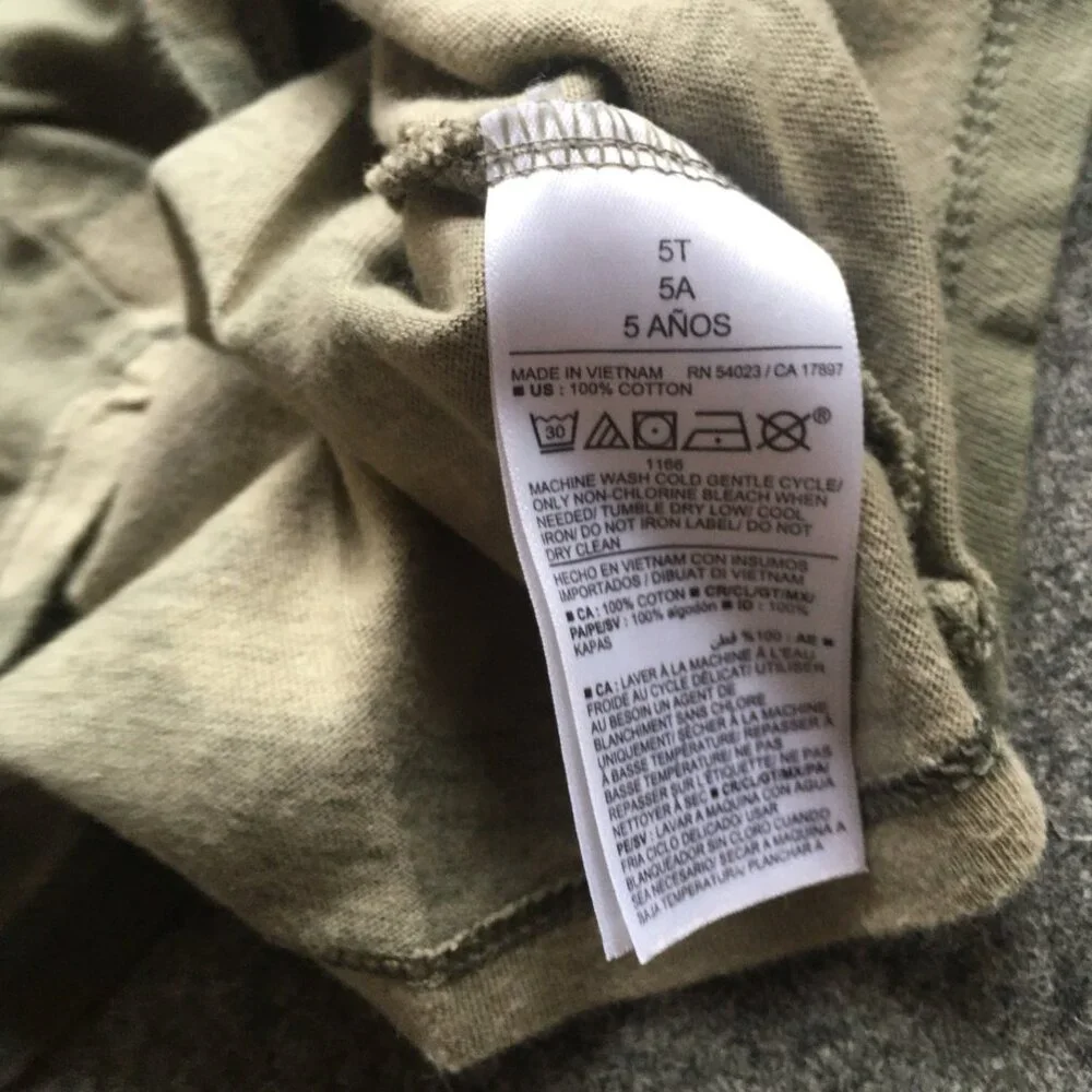Girl Size 5 Clothing Lot 4x‎ Pieces Bulk All Seasons Camo Casual Outdoor Cotton
